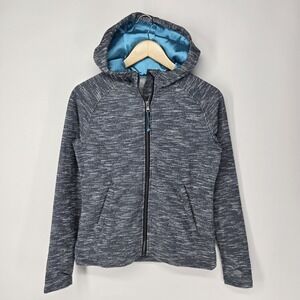 OBERMEYER Womens XS X-Small Blue Full Zip Sweatshirt Hoodie Hooded Jacket